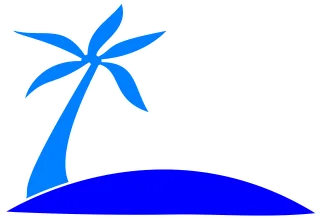Island Palm Fronds Stickdatei