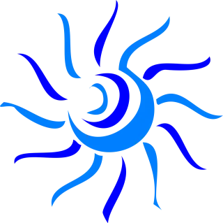 Sun Stylized Swirl Stickdatei