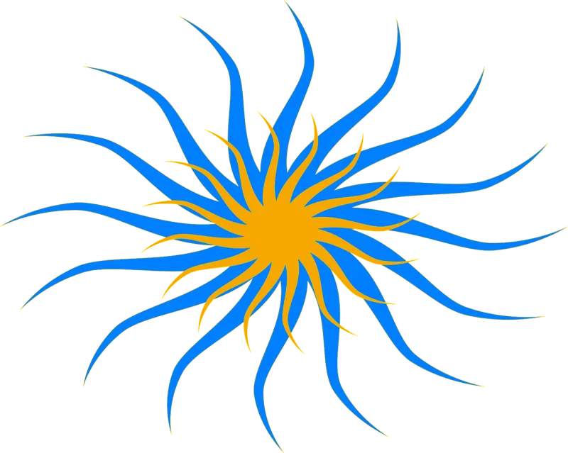 Sun Stylized Rays Stickdatei – Weihnachten
