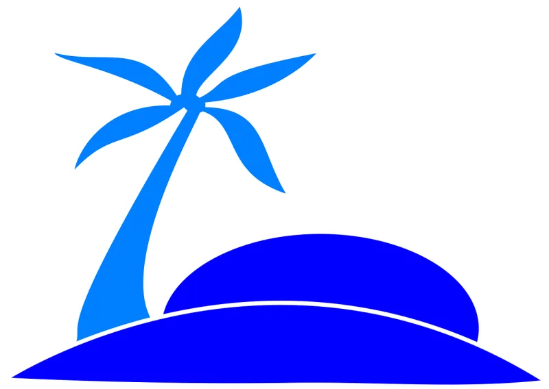 Palm tree Fronds Island Stickdatei – Natur