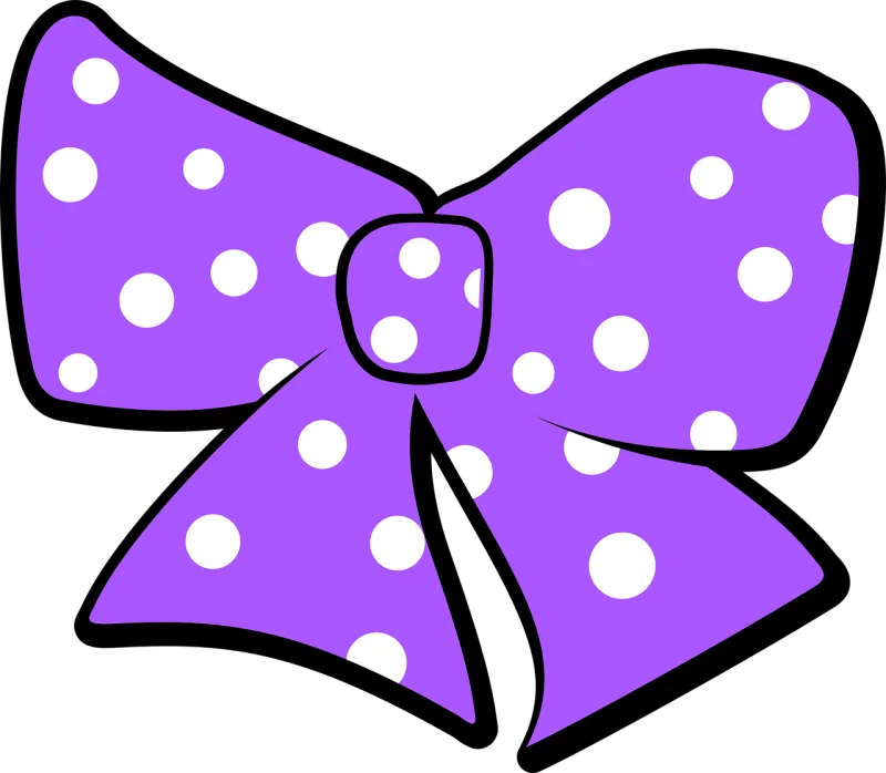 Bow Polka dots Purple Stickdatei – Weihnachten