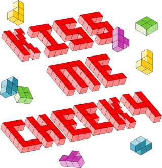 Tetris Blocks Words Stickdatei