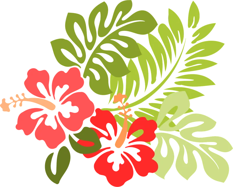 Hawaii Hibiscus Flower background Stickdatei – Blumen