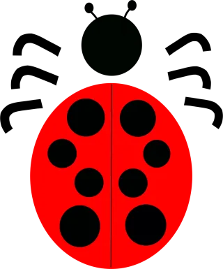 Bug Red Dots Stickdatei