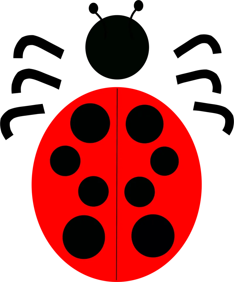 Bug Red Dots Stickdatei – Tiere