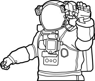 Space suit Astronaut Helmet Stickdatei