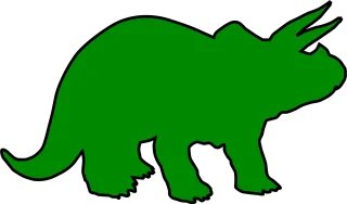 Dinosaur Triceratops Dino Stickdatei