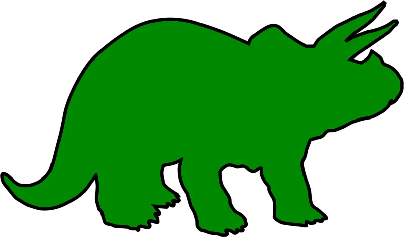 Dinosaur Triceratops Dino Stickdatei – Kinder