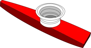 Kazoo Instrument Red Stickdatei
