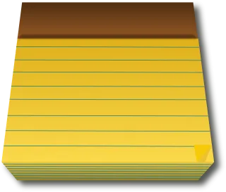 Legal pad Yellow Paper Stickdatei – Musik