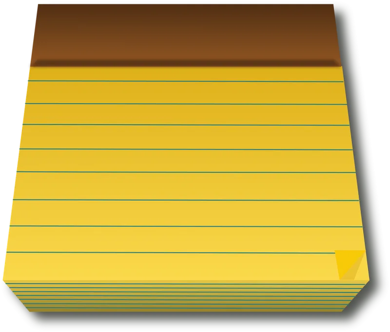 Legal pad Yellow Paper Stickdatei – Musik