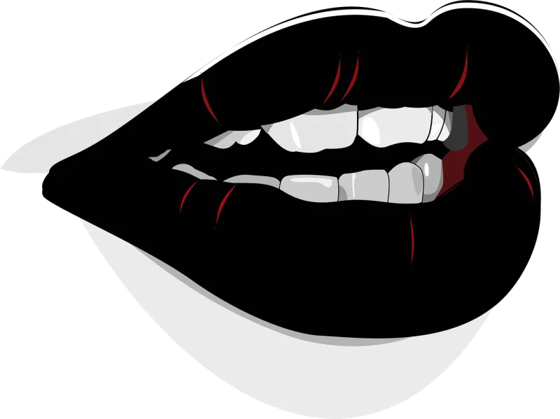 Mouth Lips Lipstick Stickdatei – Herzen & Liebe
