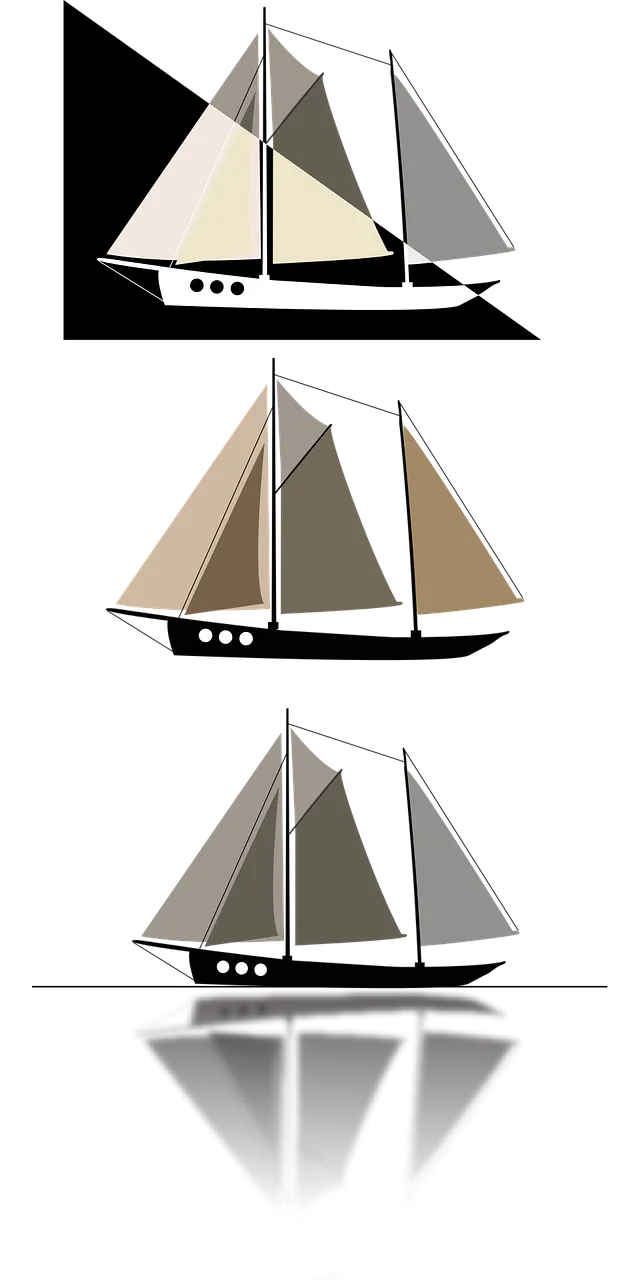 Sailboat I already Vessel Stickdatei – Fahrzeuge