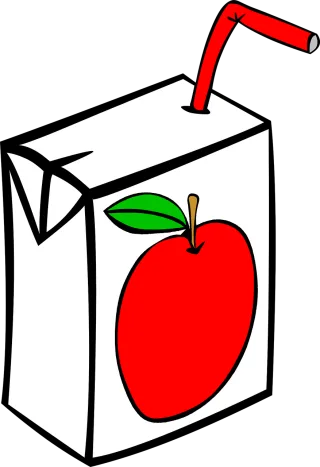 Juice Carton Apple Stickdatei