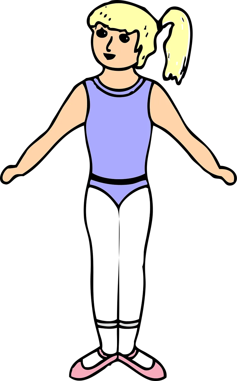 Girl Exercise Leotard Stickdatei – Sport