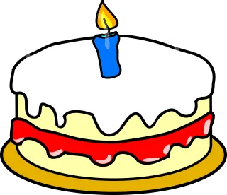 First birthday Cake Candle Stickdatei