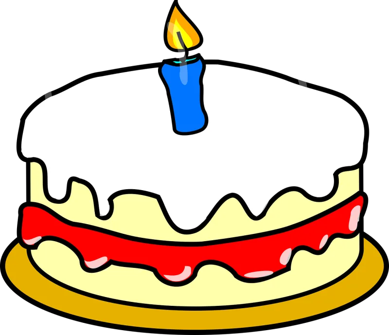 First birthday Cake Candle Stickdatei – Essen & Trinken