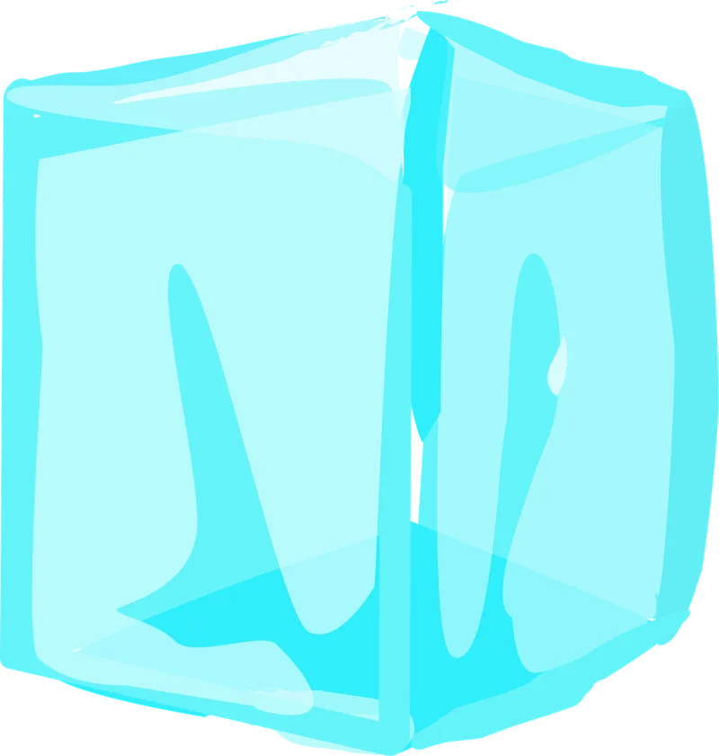 Ice cube Transparent Frozen Stickdatei – Essen & Trinken