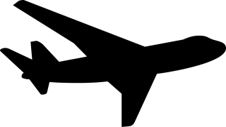 Airplane Jet Silhouette Stickdatei