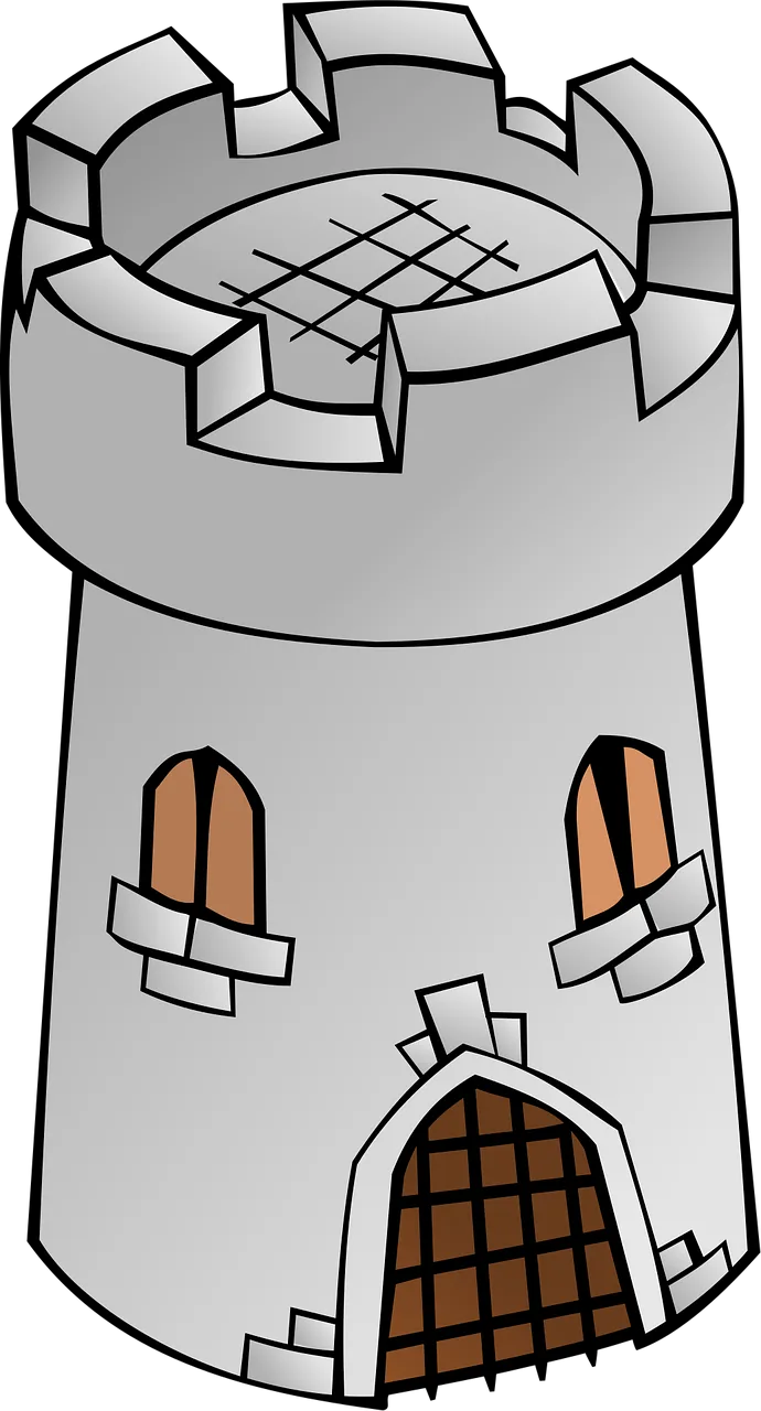 Tower Fortress Castle Stickdatei – Kinder