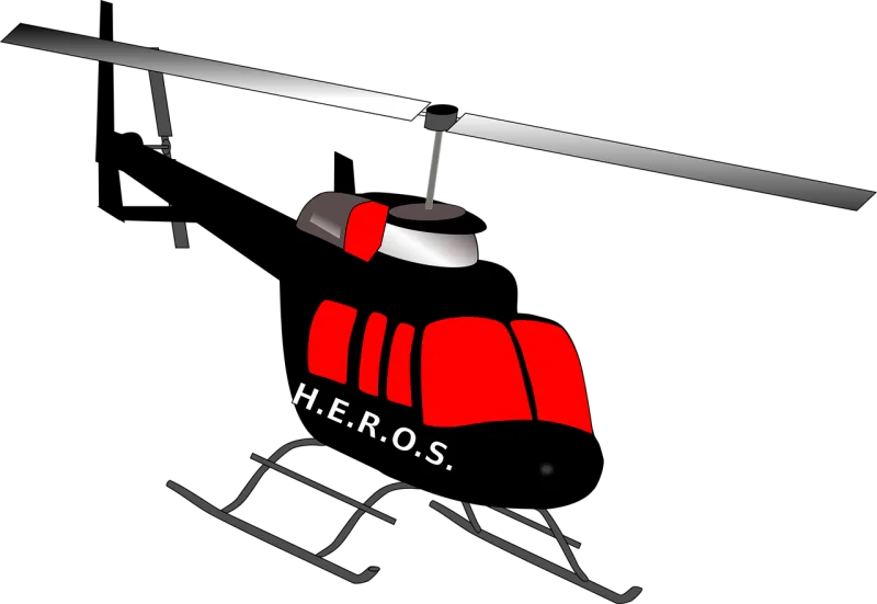 Helicopter Chopper Aircraft Stickdatei – Fahrzeuge