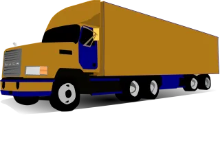 Truck 18-wheeler Freight Stickdatei