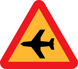 Low flying aircraft Sudden noise Roadsign Stickdatei – Kinder