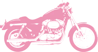 Motorcycle Pink Bike Stickdatei – Fahrzeuge