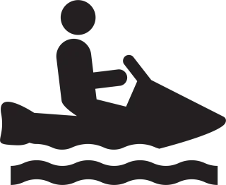Jet-ski Nature Sign Stickdatei
