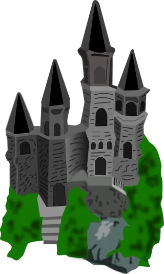 Castle Drawing Cartoon Stickdatei