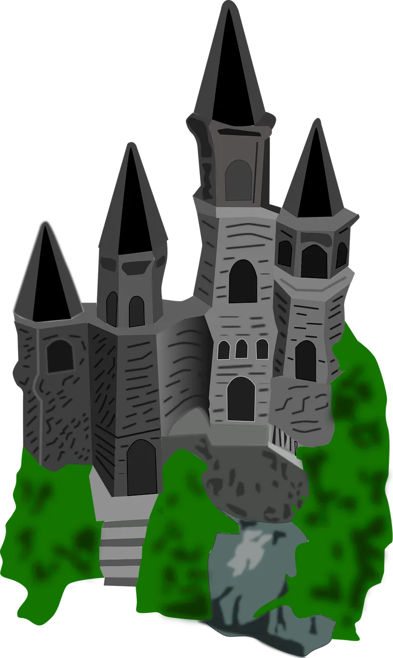 Castle Drawing Cartoon Stickdatei – Kinder