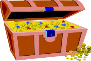 Treasure Box Gold Stickdatei