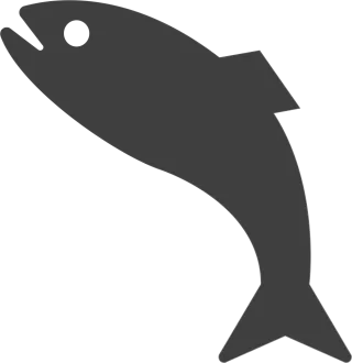 Fish Silhouette Isolated Stickdatei
