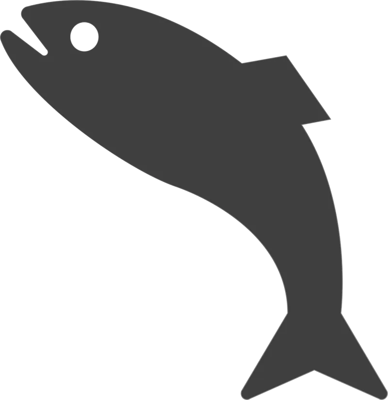 Fish Silhouette Isolated Stickdatei – Sport