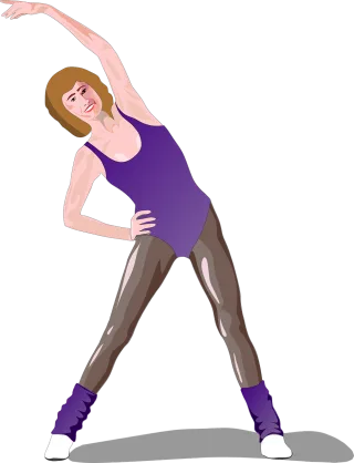 Woman Stretching Female Stickdatei