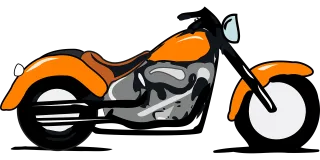 Motorcycle Cartoon Motorbike Stickdatei