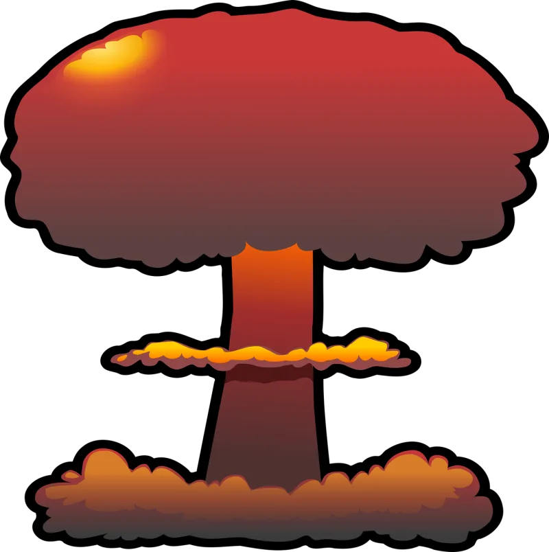 Explosion Nuclear Cloud Stickdatei – Natur