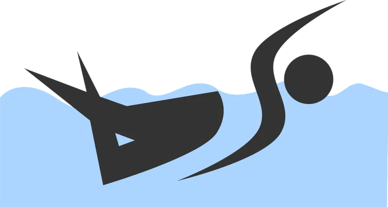 Swimmer Symbol Icon Stickdatei – Natur