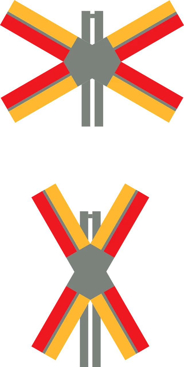 Railroad crossing Railroad track ahead Train crossing Stickdatei – Fahrzeuge