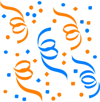 Confetti Streamers Party Stickdatei
