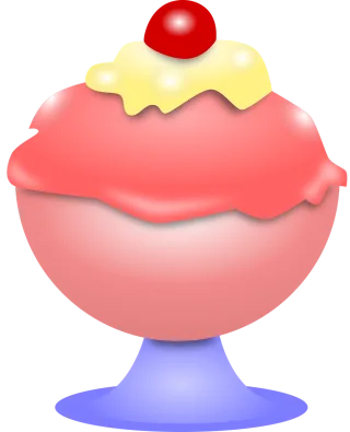 Sundae Ice cream Cream Stickdatei