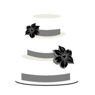 Cake Wedding Tiers Stickdatei