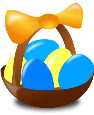 Easter eggs Easter Basket Stickdatei