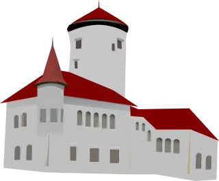 Castle Medieval Building Stickdatei