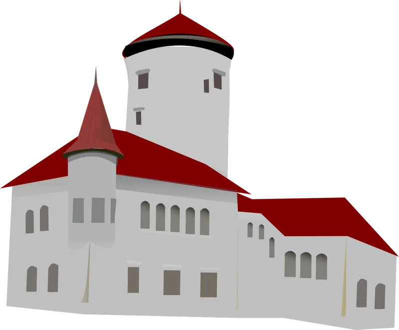 Castle Medieval Building Stickdatei – Kinder