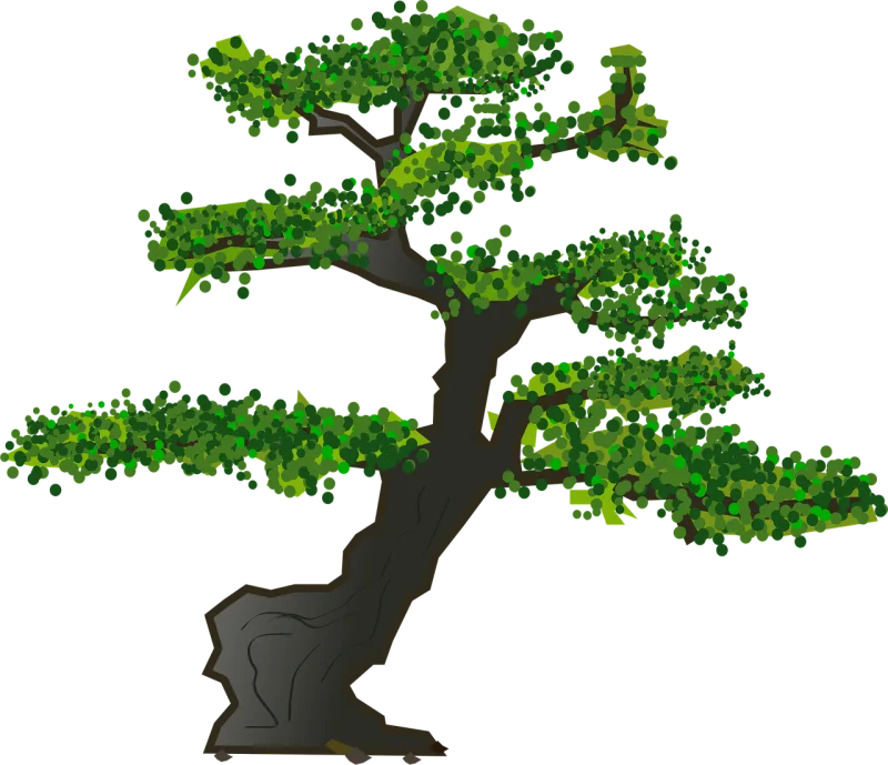 Bonsai Tree Leaves Stickdatei – Natur