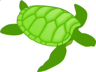 Turtle Nature Green Stickdatei