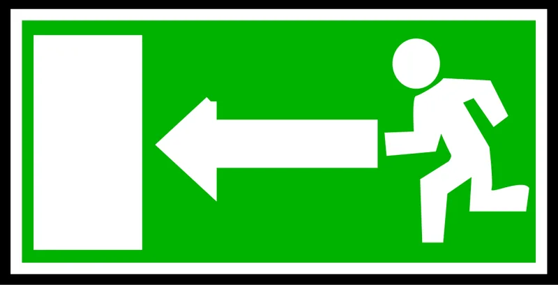 Emergency Exit Green Stickdatei – Fahrzeuge