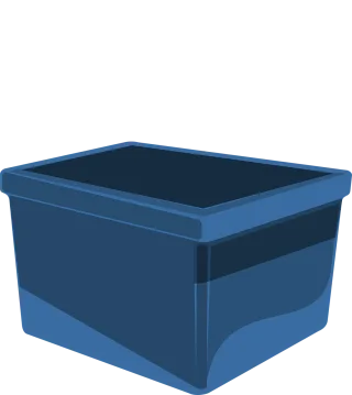 Box Blue Storage Stickdatei