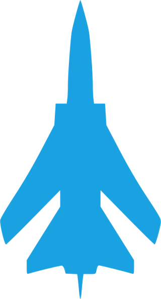 Jet Plane Blue Stickdatei